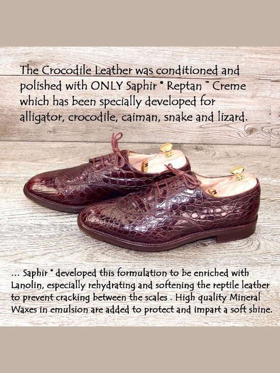 Mens Burgundy Crocodile-Print Leather Dress Oxfords main image 16
